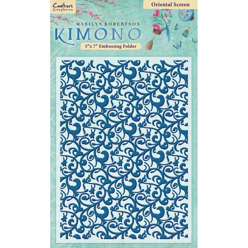 Папка для тиснения Crafter's Companion "Kimono" восточный орнамент