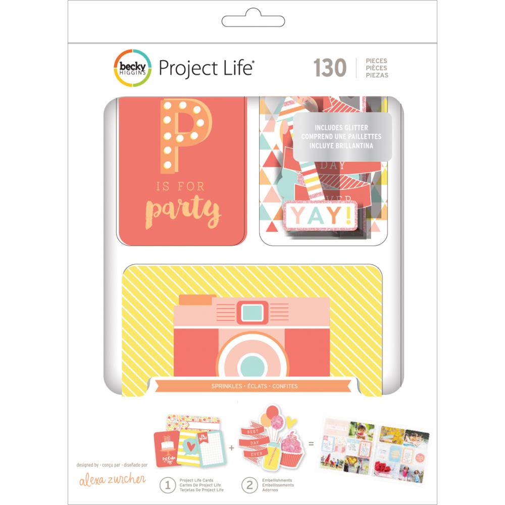 Набор карточек и вырубки Project Life Kit "Sprinkles Cards"