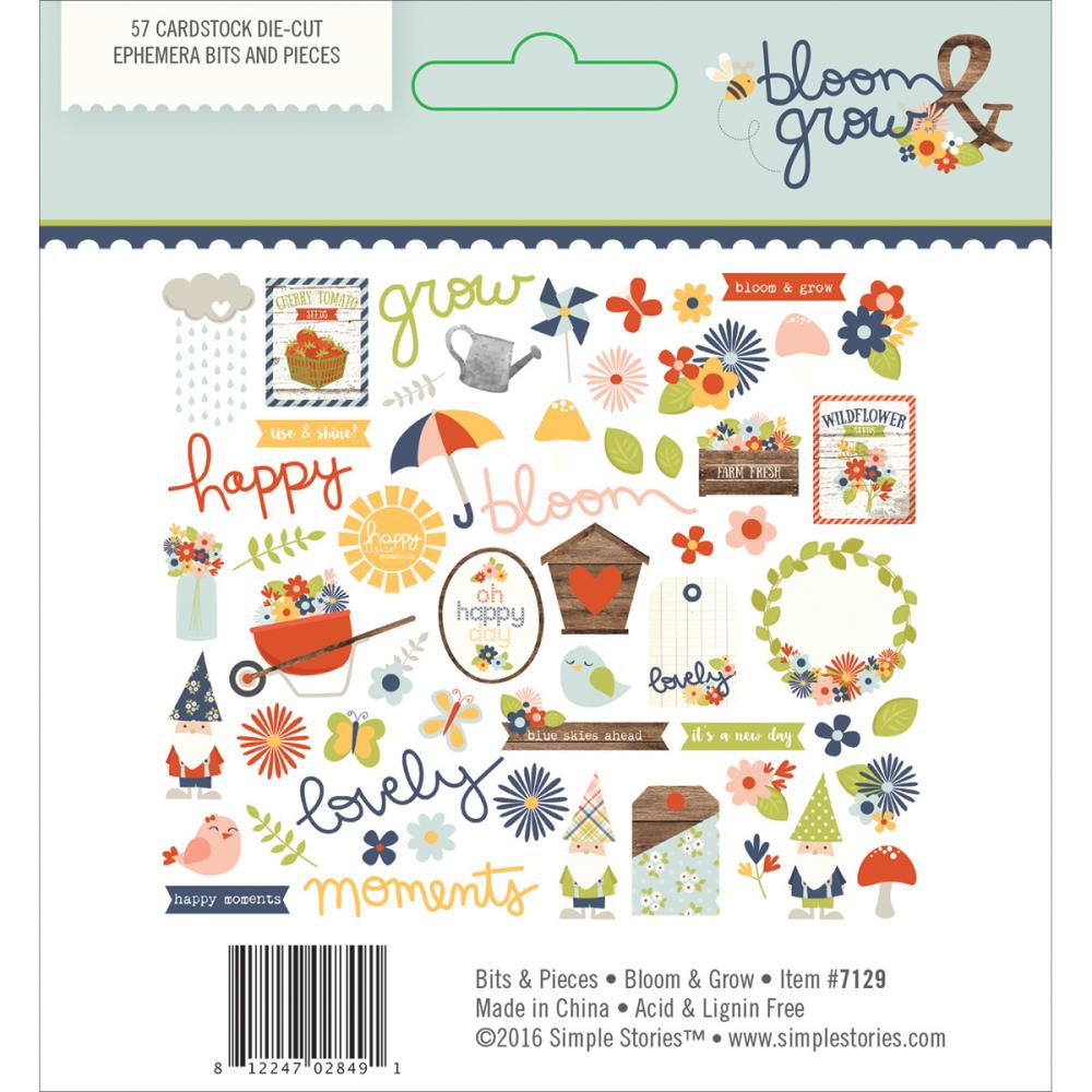 Набор картонной вырубки Simple Stories "Bloom & Grow"