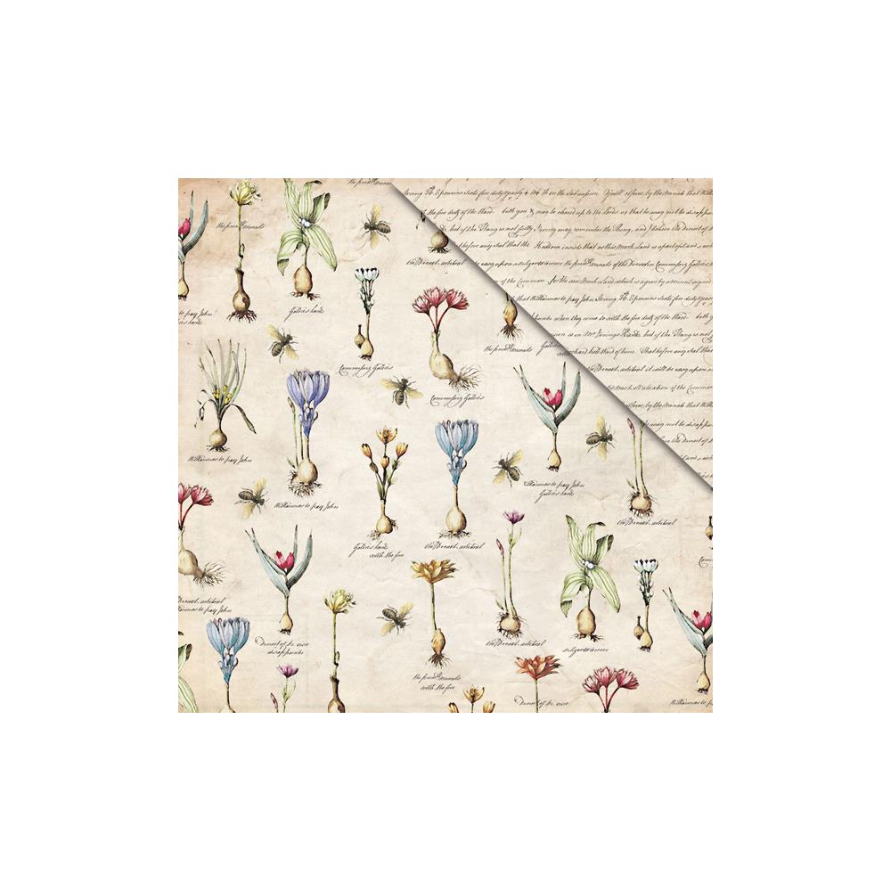 Двусторонняя бумага Fabscraps "Mother Earth" Botanical Bulbs (Fab93)