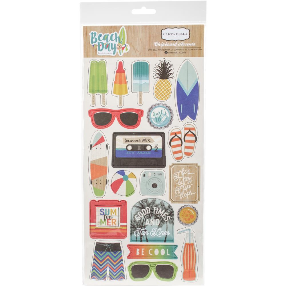 Вырубка из чипборда Carta Bella "Beach Day"