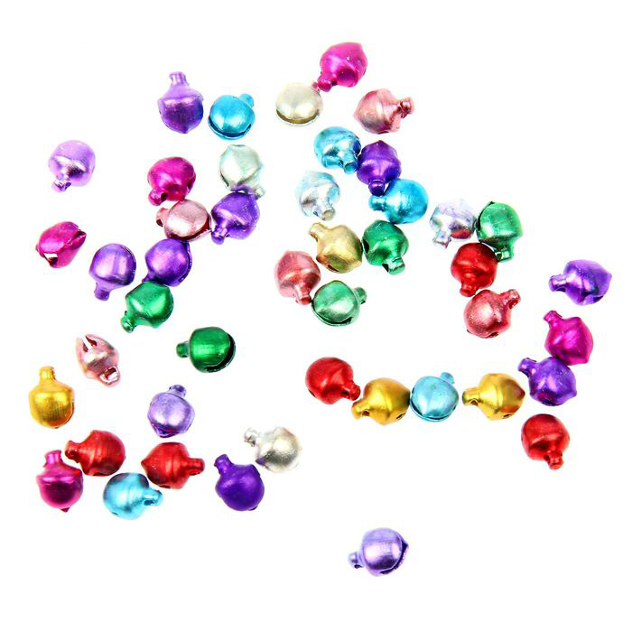 Набор метеллических подвесок"Бубенчики разноцветные".