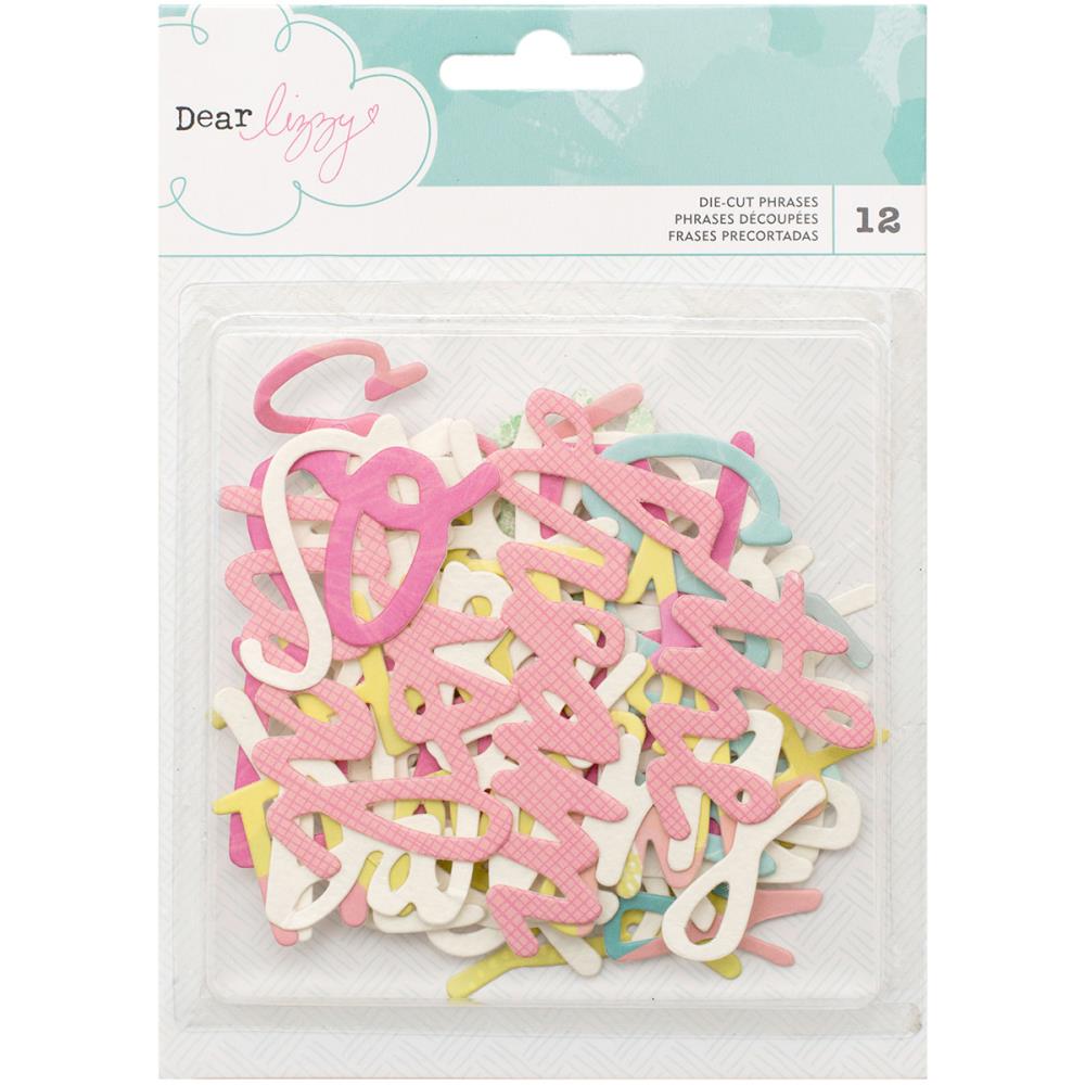 Картонная вырубка American Crafts "Dear Lizzy Happy Place" слова