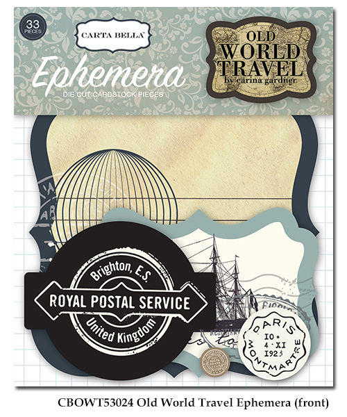 Картонная вырубка Carta Bella "Old World Travel",