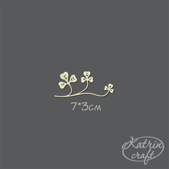 Чипборд "Клевер ползущий"