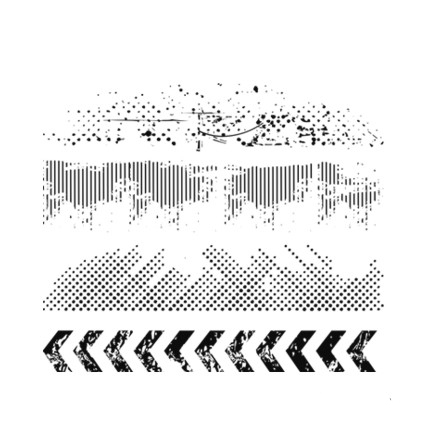 Штамп Stylish Stamps "Набор гранж 01769"