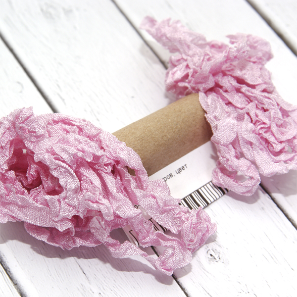 Шебби лента 5 метров, цвет розово-сиреневый