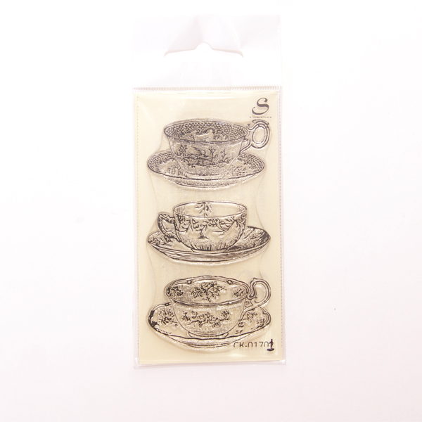 Штамп Stylish Stamp "Фарфоровые чашки 3 шт"