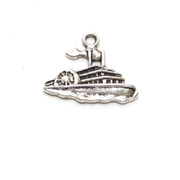 Подвеска металлическая "Круизный лайнер". Цвет серебряный.