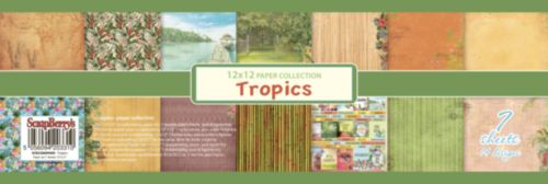 Набор бумаги Scrapberrys 30,5х30,5 см "Тропикана"