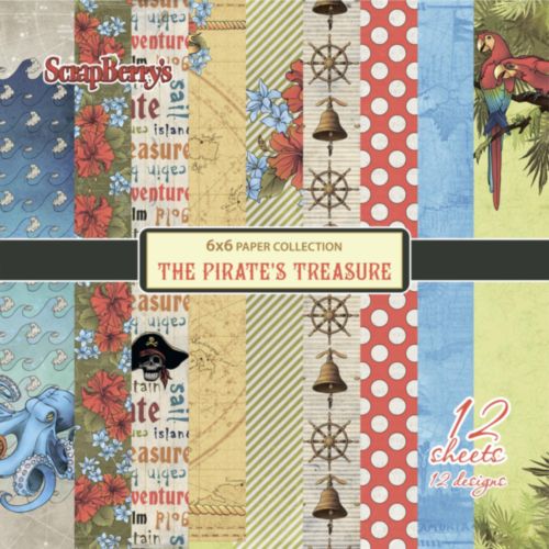 Набор бумаги Scrapberrys 15 х 15 см "Сокровище пиратов"