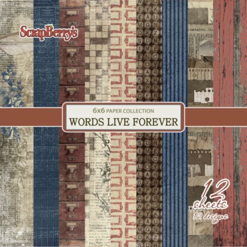 Набор бумаги Scrapberrys 15 х 15 см "Архив"