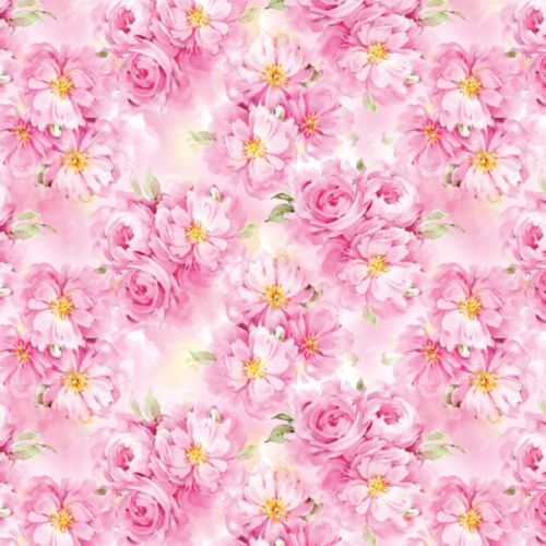 Бумага в рулоне 97х 67 см "Зайка Ми Цветущие пионы"