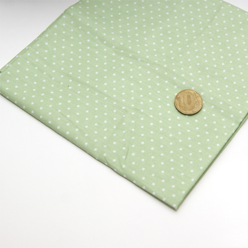 Отрез ткани 50 х 50 см "Горошек на мятном"