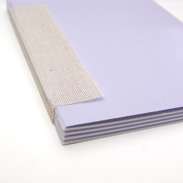 Блок внутренний для блокнота А5, 80 г/м2, цвет лаванда+белый