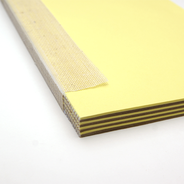 Блок внутренний для блокнота А5, 80 г/м2, цвет жёлтый+крафт