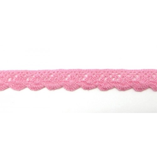 Кружево вязаное 10 мм Рукоделие, цвет розовый