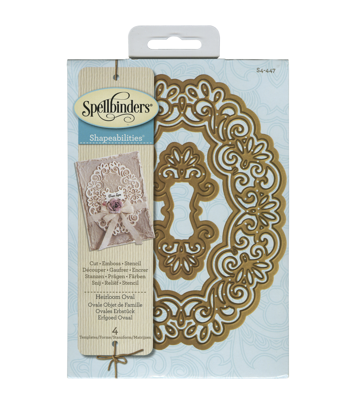 Ножи Spellbinders Shapebilities "Овальная реликвия"