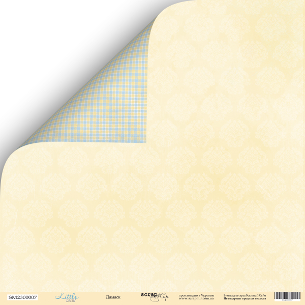 Бумага Scrapмир "Little bear", Дамаск (SM170-3)