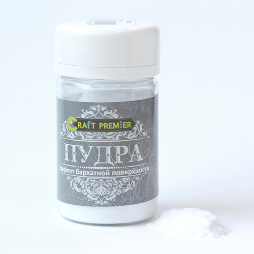Пудра CraftPremier "Эффект бархатной поверхности" , цвет белый