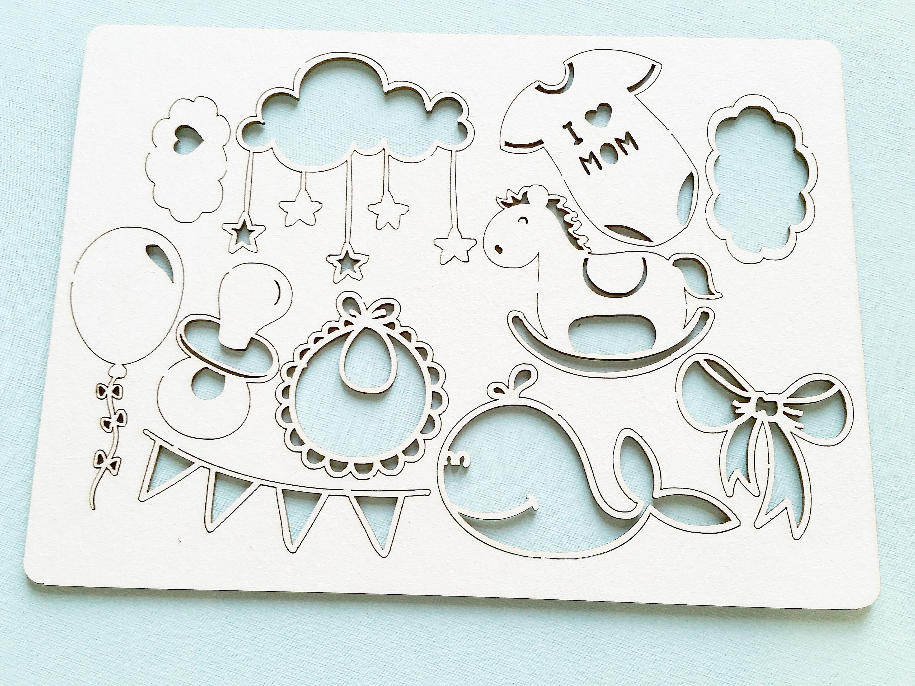 Чипборд WoodCraft "Детский набор"