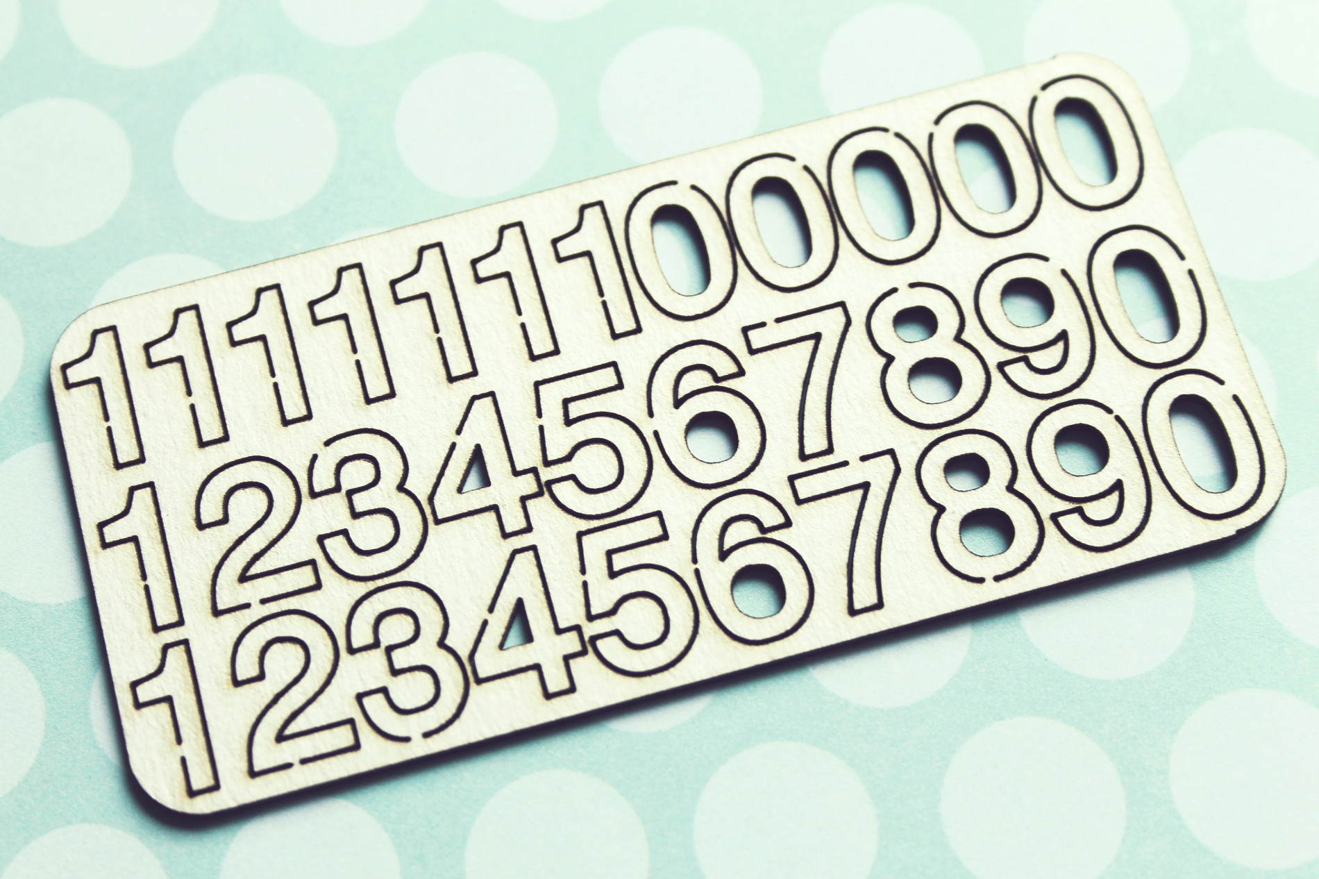 Чипборд WoodCraft "Цифры-2 "