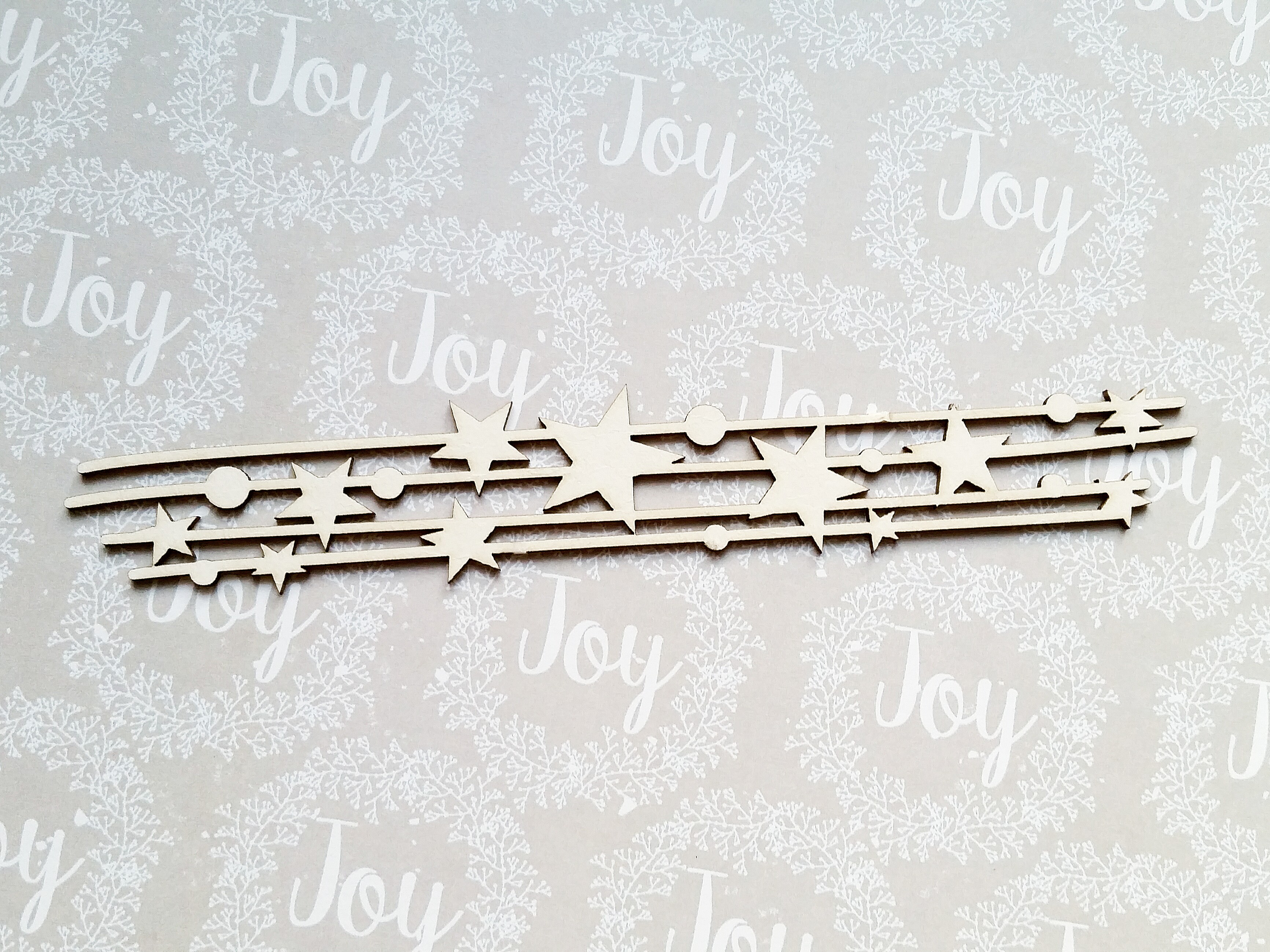 Чипборд WoodCraft "Гирляндочка "