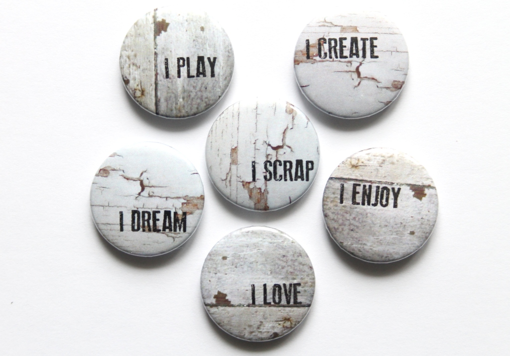 Набор скрап-фишек WoodCraft "Tattered wood"