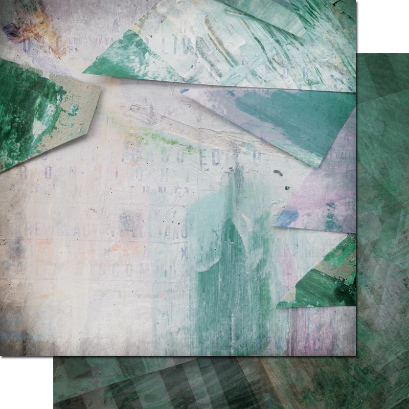 Двусторонняя бумага "Фрагменты", мотив 1 (VIN43)