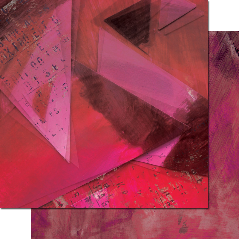 Двусторонняя бумага "Фрагменты", мотив 2 (VIN44)