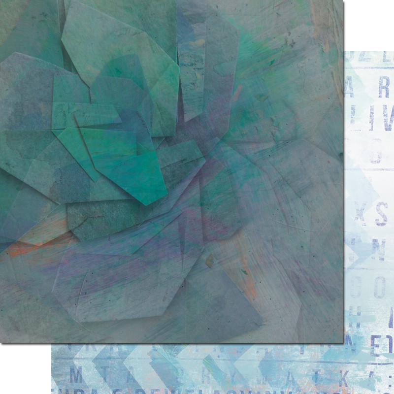 Двусторонняя бумага "Фрагменты", мотив 4 (VIN46)