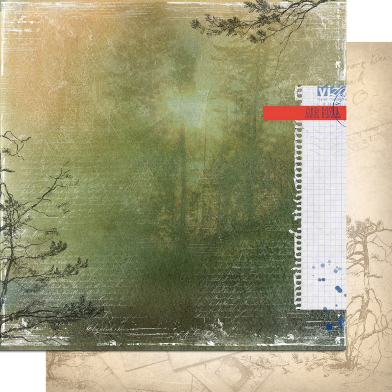 Двусторонняя бумага "Шепот", мотив 3 (VIN53)