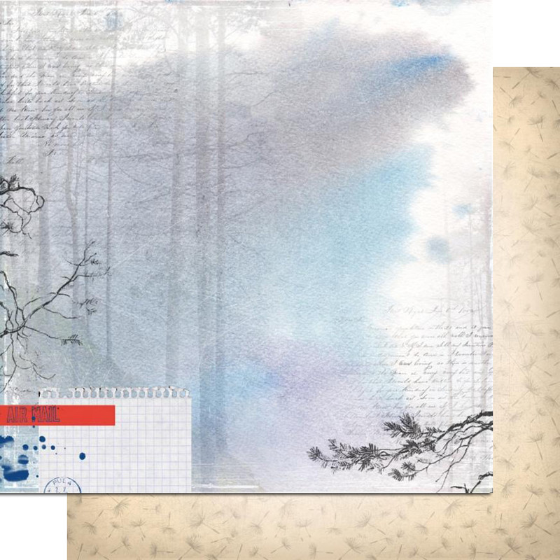 Двусторонняя бумага "Шепот", мотив 5 (VIN55)