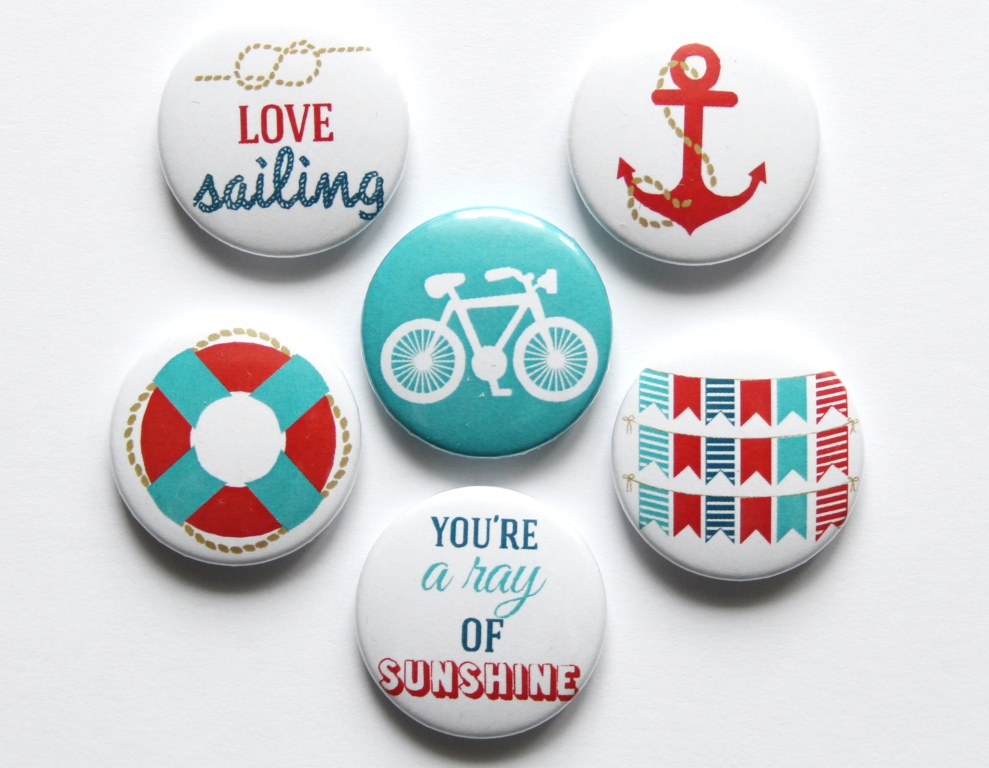 Набор скрап-фишек WoodCraft "Love Sailing"