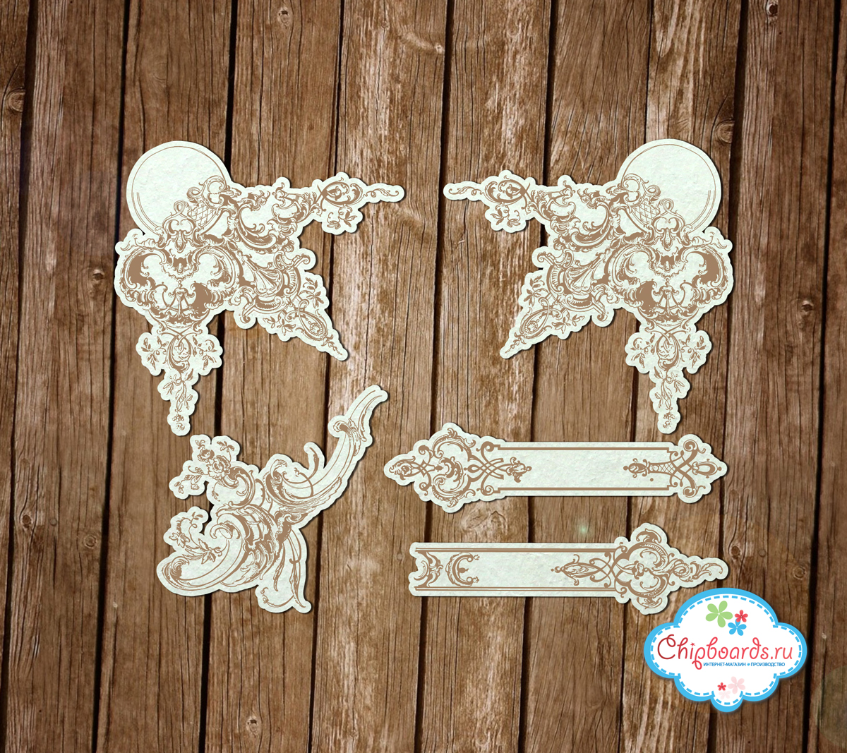 Чипборд Chipboards "Винтажные украшения. Гравировка. (2)"