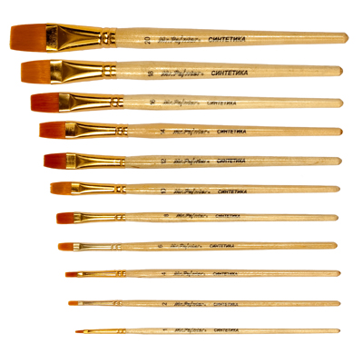 Кисть синтетика MrPainter #8, плоская