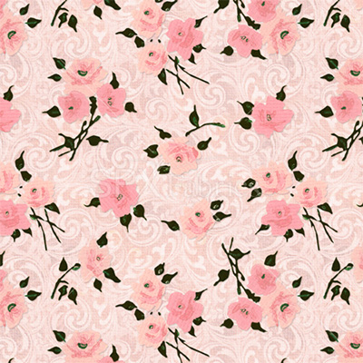 Ткань лоскутная 50 х 55 см "Mademoiselle fashion 4639", розовые цветы