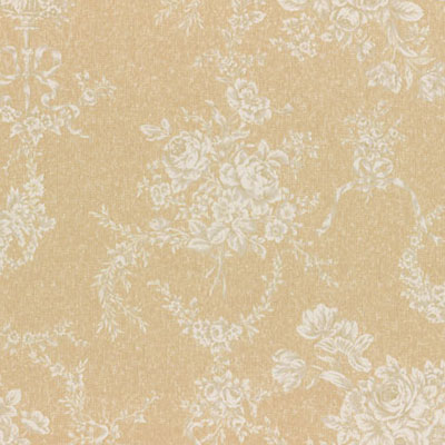 Ткань лоскутная 50 х 55 см "Antique rose", кремовые розы бежевом