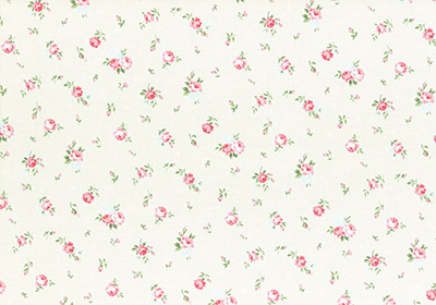 Ткань лоскутная 50 х 55 см "Princess rose", розочки на кремовом