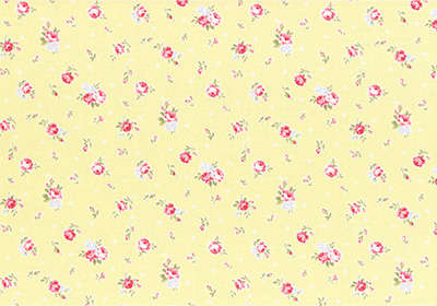 Ткань лоскутная 50 х 55 см "Princess rose", розочки на жёлтом