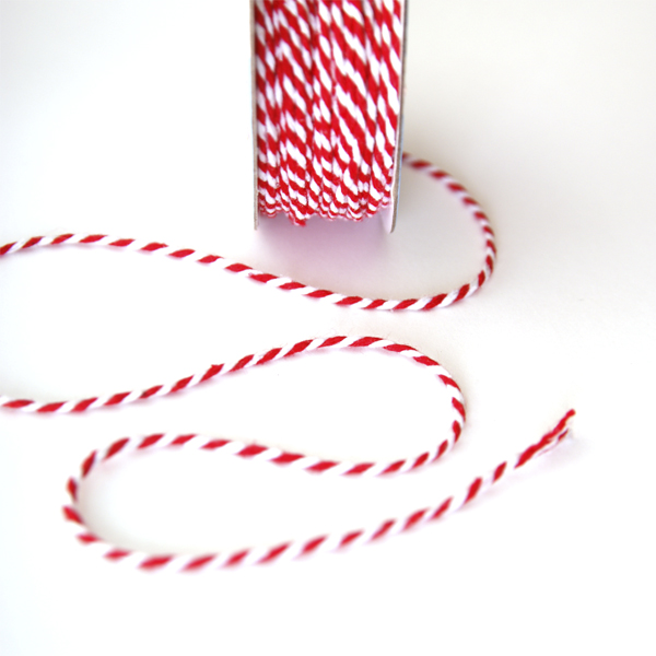 Шнур двухцветный 2 мм Gamma, Цвет красный/белый