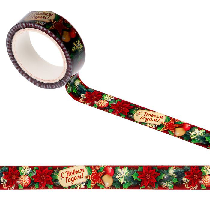 Декоративный скотч Артузор "Новогодняя история"