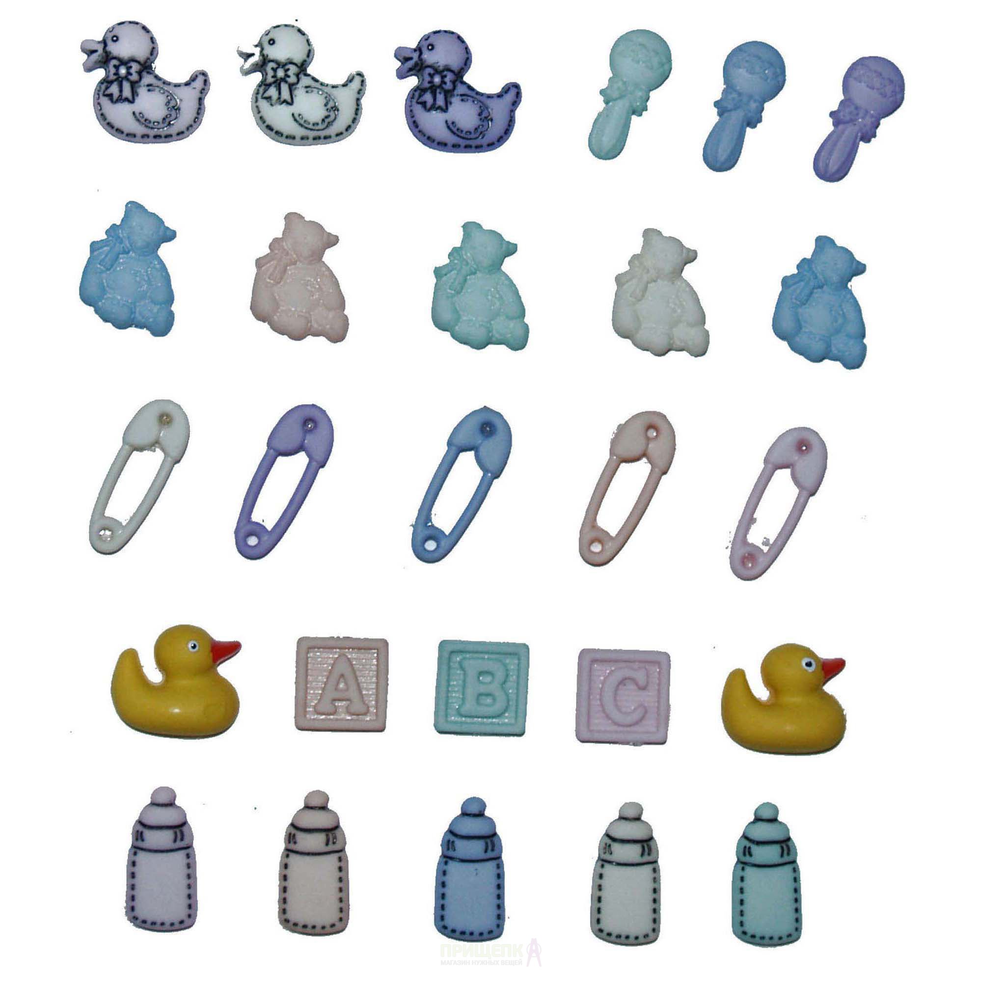 Набор мини-пуговиц Dress It Up "Крохотный малыш"