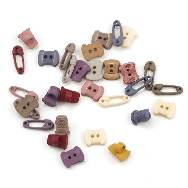 Набор мини-пуговиц Dress It Up "Крошечный швейный"