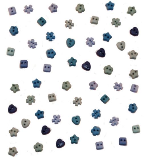 Набор мини-пуговиц Dress It Up "Мини микс океан"