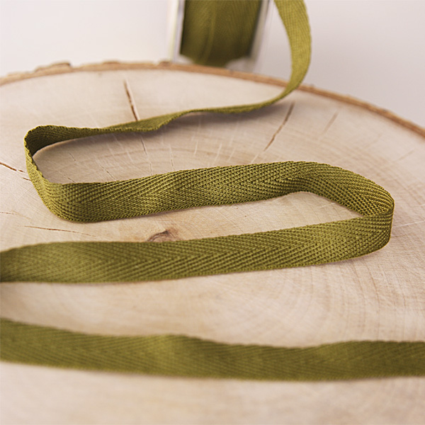 Лента киперная 11 мм,цвет оливковый