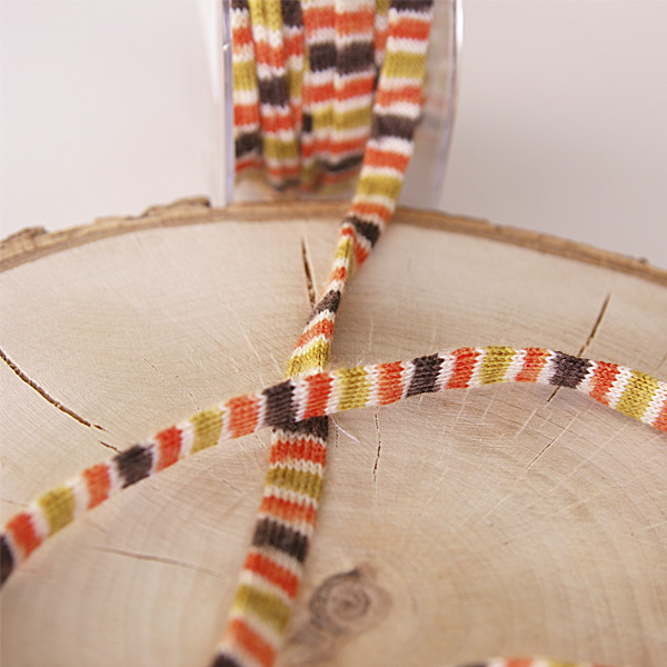 Лента 8 мм "Шарфик в полоску"