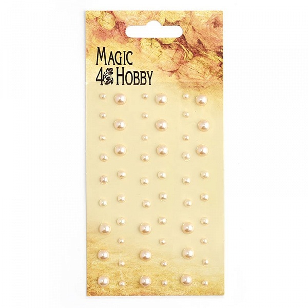 Клеевые полужемчужины "Персиково-розовый".