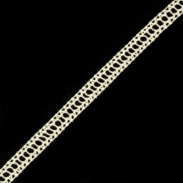 Кружево вязаное 9 мм, цвет кремовый (049097)