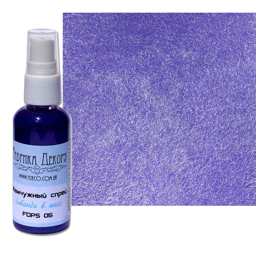 Жемчужный спрей Фабрика Декору, Цвет Лаванда в инее.